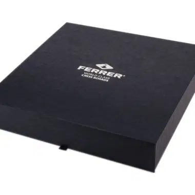Pieces d'Echecs en Bois d'Olivier et de Buis et Echiquir en Bois d'Olivier et de Tulipier Noir avec Coffret de Rangement – Image 8