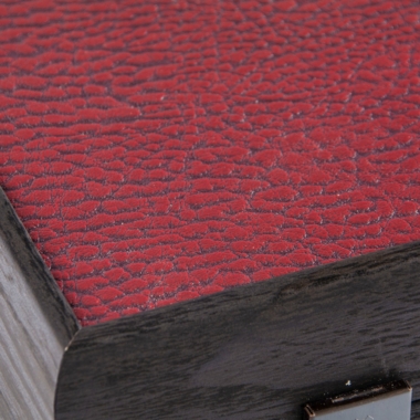 Backgammon en Similicuir Rouge Bourgogne - Grand Modèle 48 x 30 cm – Image 7