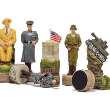 Ensemble de Jeu d'Echecs Seconde Guerre Mondiale - Roosevelt vs Hitler – Image 3