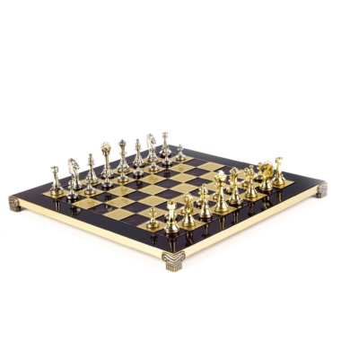 Ensemble de Jeu d'Échecs Staunton en Métal avec Coffret de Rangement – Image 29