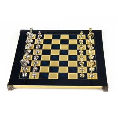 Ensemble de Jeu d'Échecs Staunton en Métal avec Coffret de Rangement – Image 12