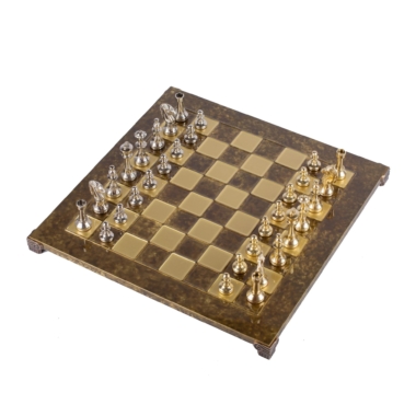 Ensemble de Jeu d'Échecs Staunton en Métal avec Coffret de Rangement – Image 7