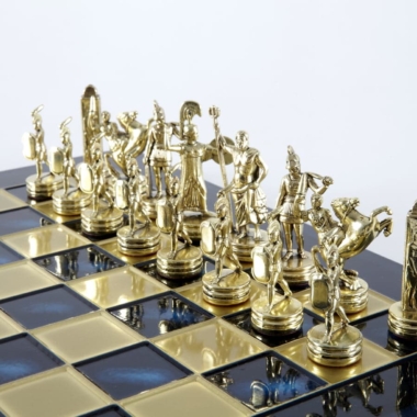 Ensemble de Jeu d'Échecs Mythologie Grecque - Pièces Or & Argent  - 36 x 36 cm – Image 33