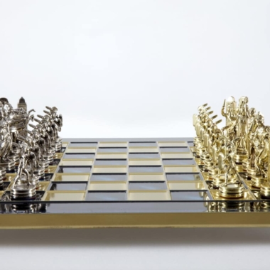 Ensemble de Jeu d'Échecs Mythologie Grecque - Pièces Or & Argent  - 36 x 36 cm – Image 27