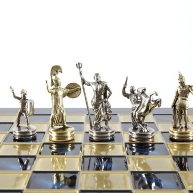 Ensemble de Jeu d'Échecs Mythologie Grecque - Pièces Or & Argent  - 36 x 36 cm – Image 19