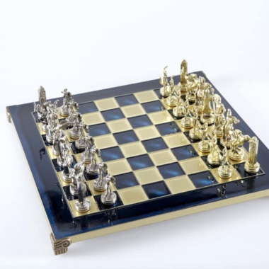 Ensemble de Jeu d'Échecs Mythologie Grecque - Pièces Or & Argent  - 36 x 36 cm – Image 21