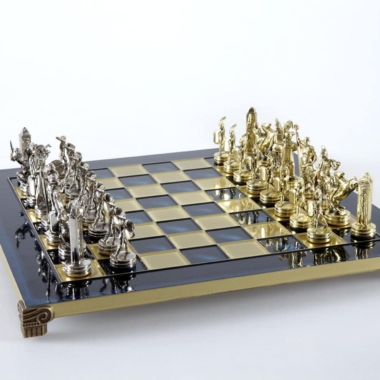 Ensemble de Jeu d'Échecs Mythologie Grecque - Pièces Or & Argent  - 36 x 36 cm – Image 23