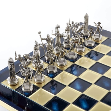 Ensemble de Jeu d'Échecs Mythologie Grecque - Pièces Or & Argent  - 36 x 36 cm – Image 24