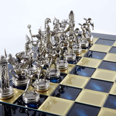 Ensemble de Jeu d'Échecs Mythologie Grecque - Pièces Or & Argent  - 36 x 36 cm – Image 38