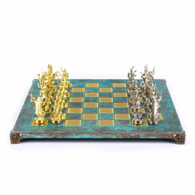 Ensemble de Jeu d'Échecs Mythologie Grecque - Pièces Or & Argent  - 36 x 36 cm – Image 41