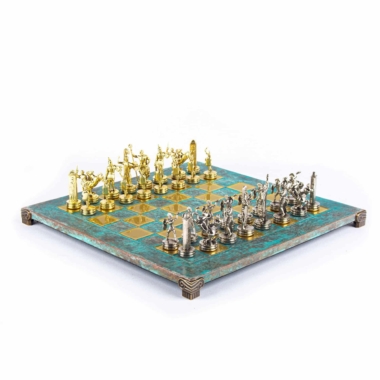 Ensemble de Jeu d'Échecs Mythologie Grecque - Pièces Or & Argent  - 36 x 36 cm – Image 42