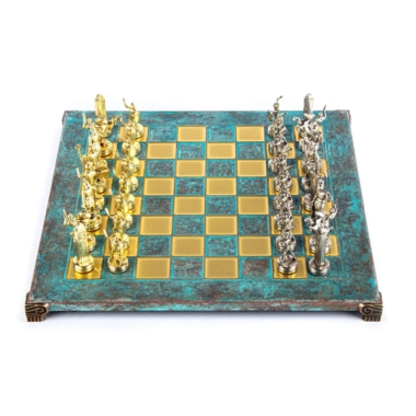 Ensemble de Jeu d'Échecs Mythologie Grecque - Pièces Or & Argent  - 36 x 36 cm – Image 44