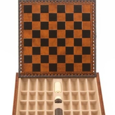 Ensemble de Jeu d'Echecs sur le Thème de la Guerre de Troie - Pièces Peintes à la main et Echiquier en Similicuir 48x48cm – Image 8