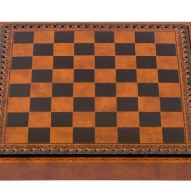 Ensemble de Jeu d'Echecs sur le Thème de la Guerre de Troie - Pièces Peintes à la main et Echiquier en Similicuir 48x48cm – Image 7