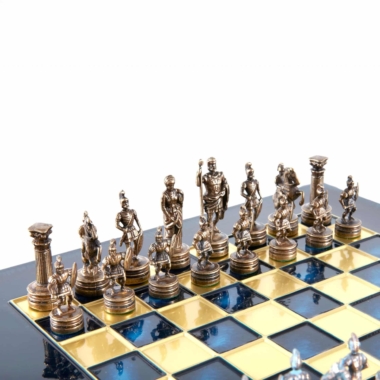 Ensemble de Jeu d'Échecs Grec et Romain en Métal - Échiquier 5 Coloris au Choix, avec Coffret de Rangement en Bois Stratifié – Image 20