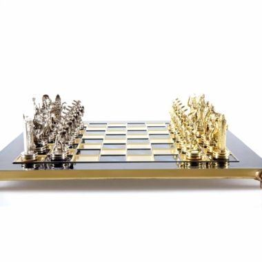 Ensemble de Jeu d'Échecs Mythologie Grecque - Pièces Or & Argent  - 36 x 36 cm – Image 14