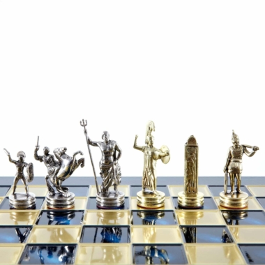 Ensemble de Jeu d'Échecs Mythologie Grecque - Pièces Or & Argent  - 36 x 36 cm – Image 37