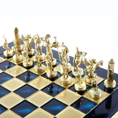 Ensemble de Jeu d'Échecs Mythologie Grecque - Pièces Or & Argent  - 36 x 36 cm – Image 35