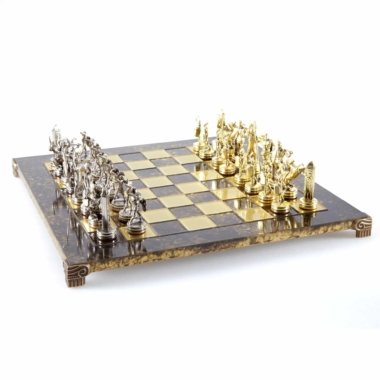 Ensemble de Jeu d'Échecs Mythologie Grecque - Pièces Or & Argent  - 36 x 36 cm – Image 29