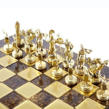 Ensemble de Jeu d'Échecs Mythologie Grecque - Pièces Or & Argent  - 36 x 36 cm – Image 40
