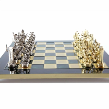 Ensemble de Jeu d'Échecs Mythologie Grecque - Pièces Or & Argent  - 36 x 36 cm – Image 7