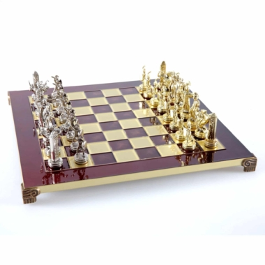 Ensemble de Jeu d'Échecs Mythologie Grecque - Pièces Or & Argent  - 36 x 36 cm – Image 18