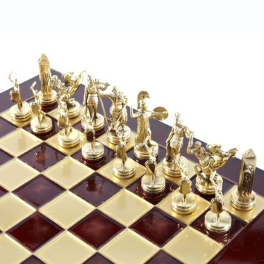 Ensemble de Jeu d'Échecs Mythologie Grecque - Pièces Or & Argent  - 36 x 36 cm – Image 17