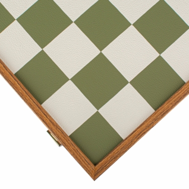 Ensemble de Jeu d'Echecs Style Bauhaus - Vert & Blanc - 40 x 40 cm – Image 7