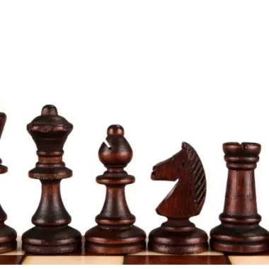 Jeu d'Échecs Magnétique 35x35 cm – Echiquier Magnetique en Bois avec Pièces Staunton