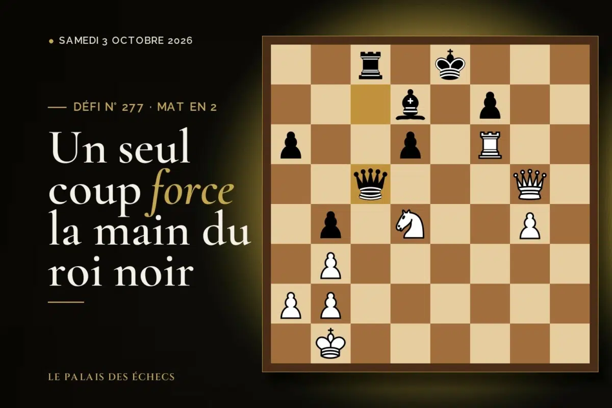 Position du défi d’échecs n° 277 : Les Blancs jouent et matent en 2