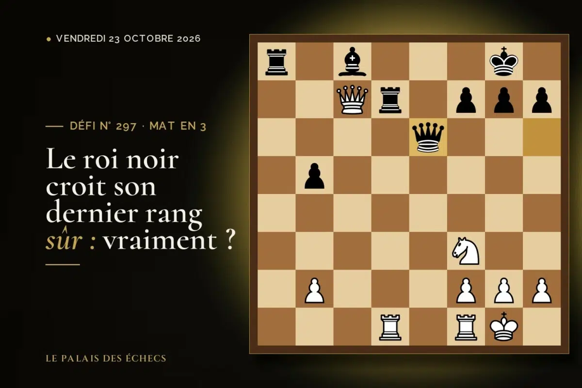 Position du défi d’échecs n° 297 : Les Blancs jouent et matent en 3